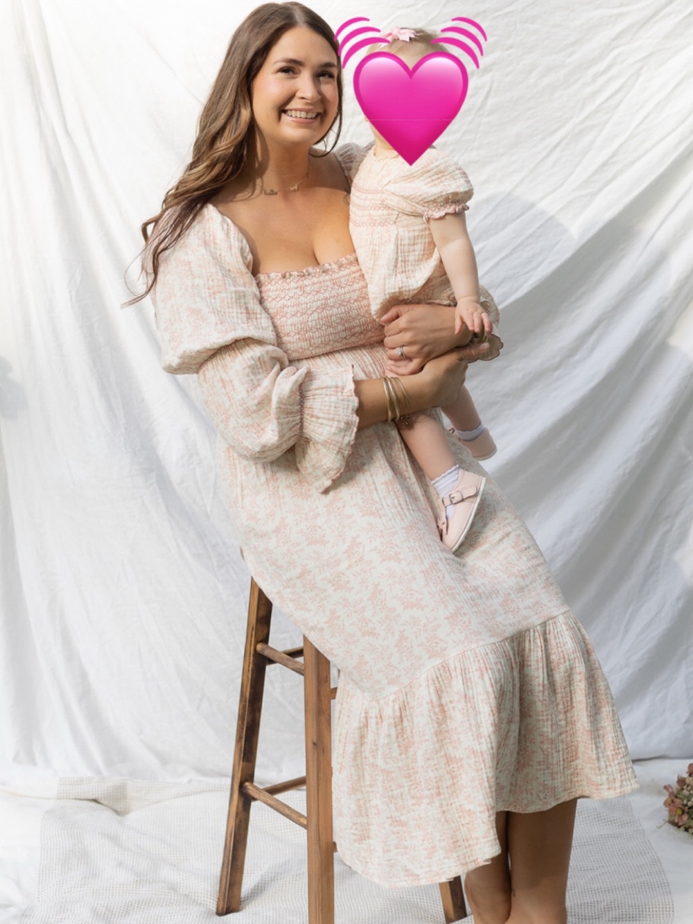 Nothing Fits But mommy and me matching dress and bubble